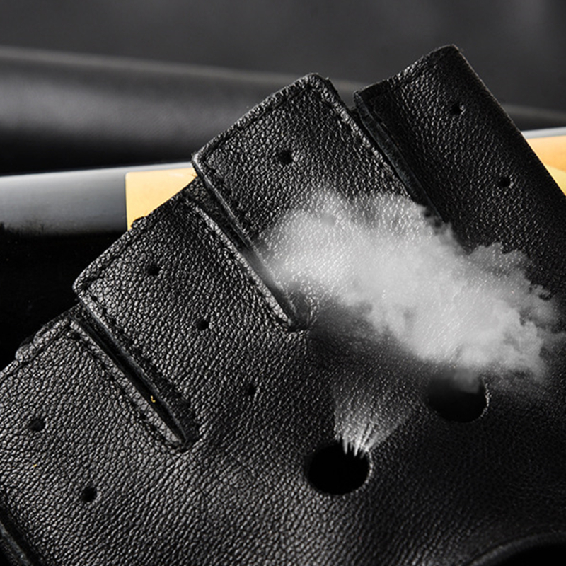 Leather Gloves Men's Half Fing – обзор и цена Leather Driving Glove