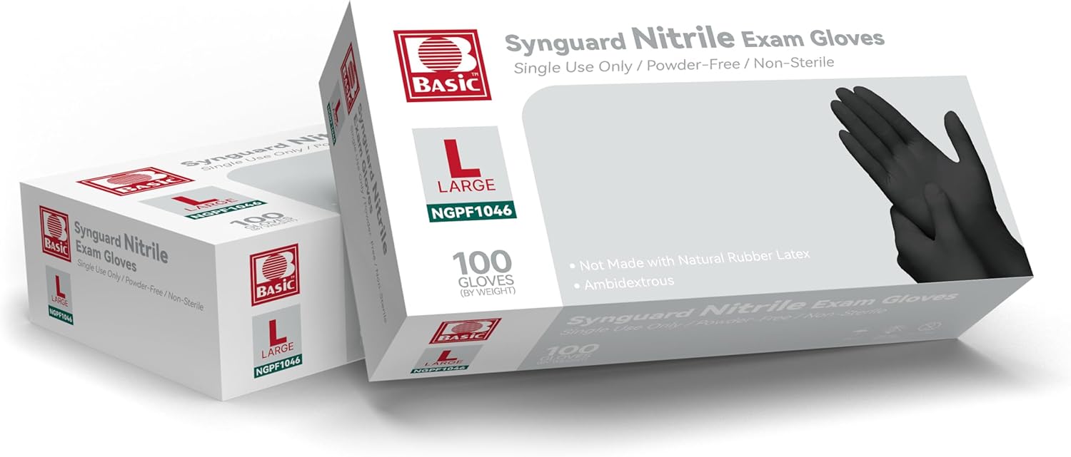 Large Black Nitrile Exam Glove – обзор и цена Exam Glove Nitrile