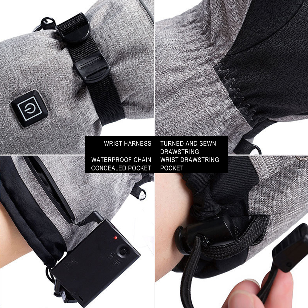 Electric Heated Gloves Men Wom – обзор и цена Ski Glove Waterproof