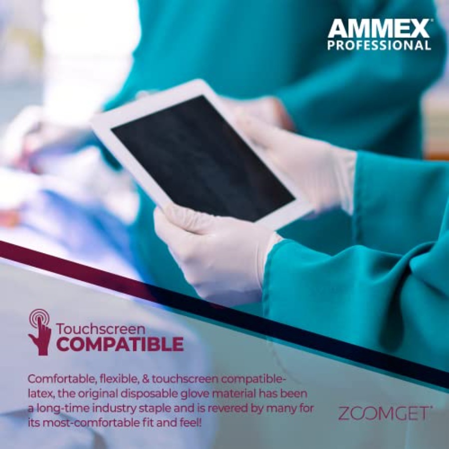 AMMEX White Latex Disposable E – обзор и цена Latex Disposable Glove