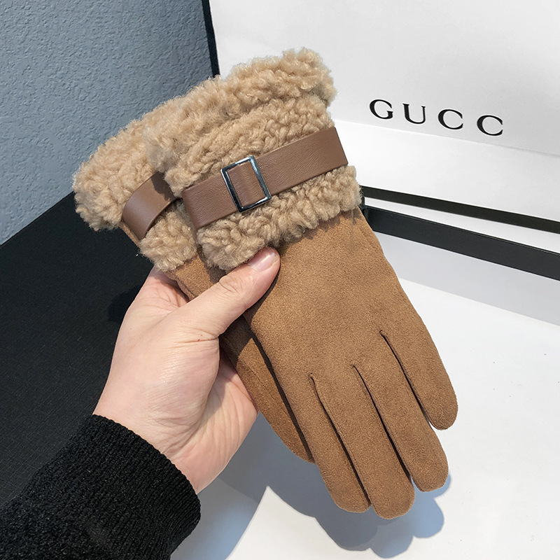 Women's Winter Gloves Thickene – обзор и цена Wool Glove Lined