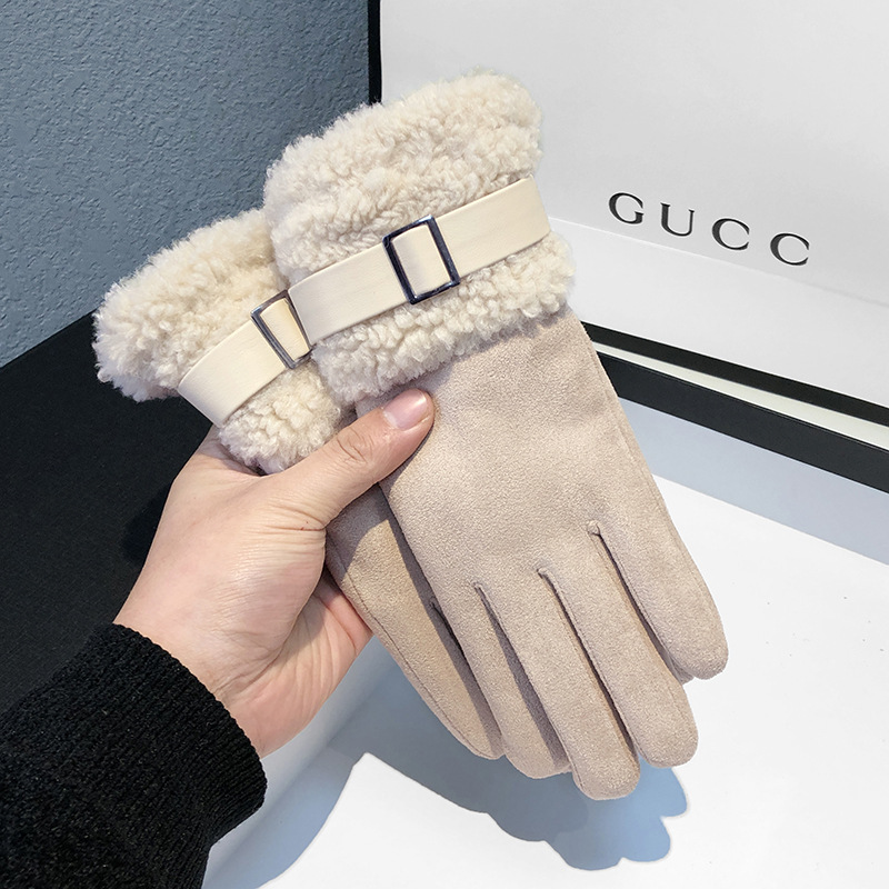 Women's Winter Gloves Thickene – обзор и цена Wool Glove Lined