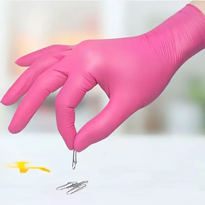Fuchsia Nitrile Disposable Glo – обзор и цена Latex Disposable Glove