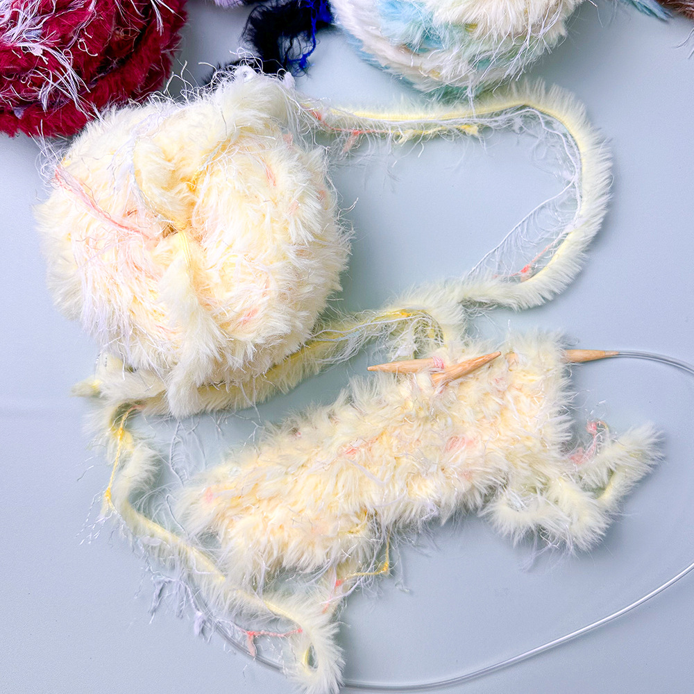 100g Hand Mixed Line Fur Line  – обзор и цена Wool Glove Lined