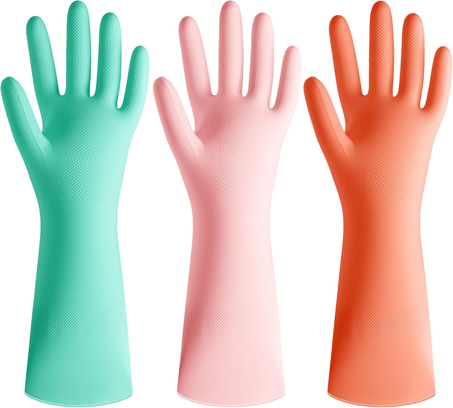 3 Pairs Colorful Rubber Dishwa – обзор и цена Rubber Glove Cleaning