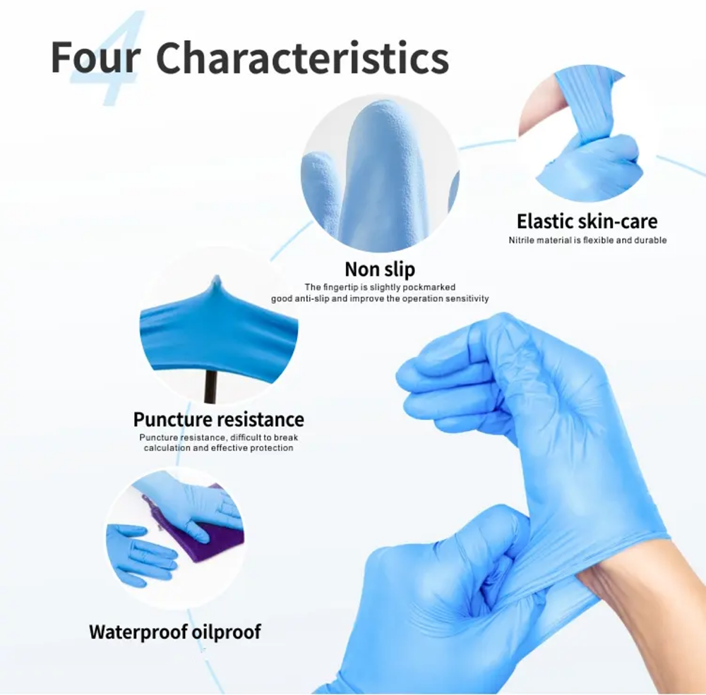 Nitrile Exam Gloves-Blue Latex – обзор и цена Exam Glove Nitrile
