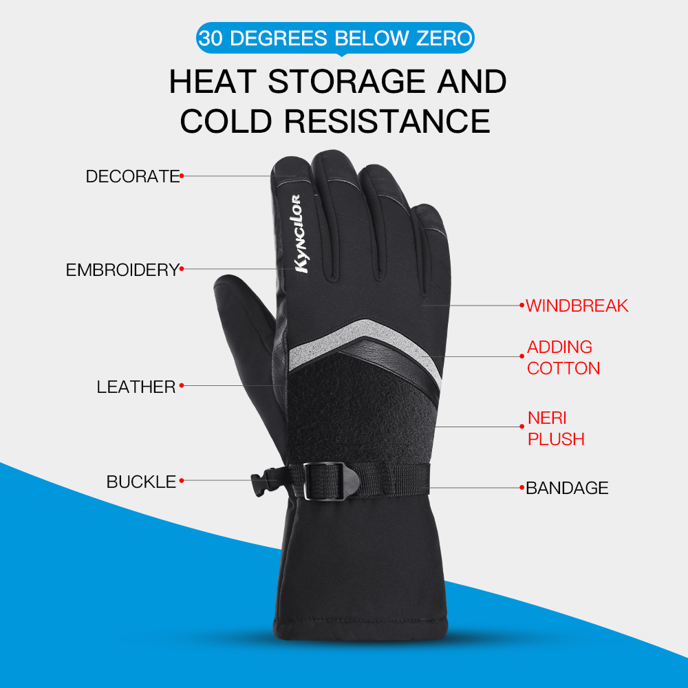 Winter Outdoor Cycling Ski Mou – обзор и цена Ski Glove Waterproof