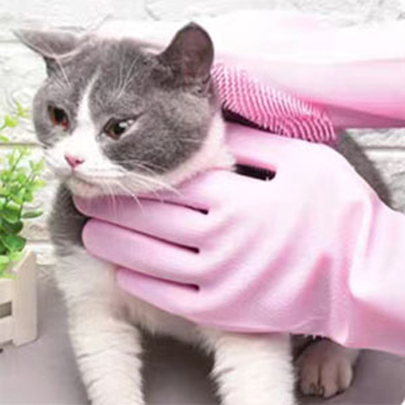 Pet Grooming Gloves for Dogs A – обзор и цена Rubber Glove Cleaning