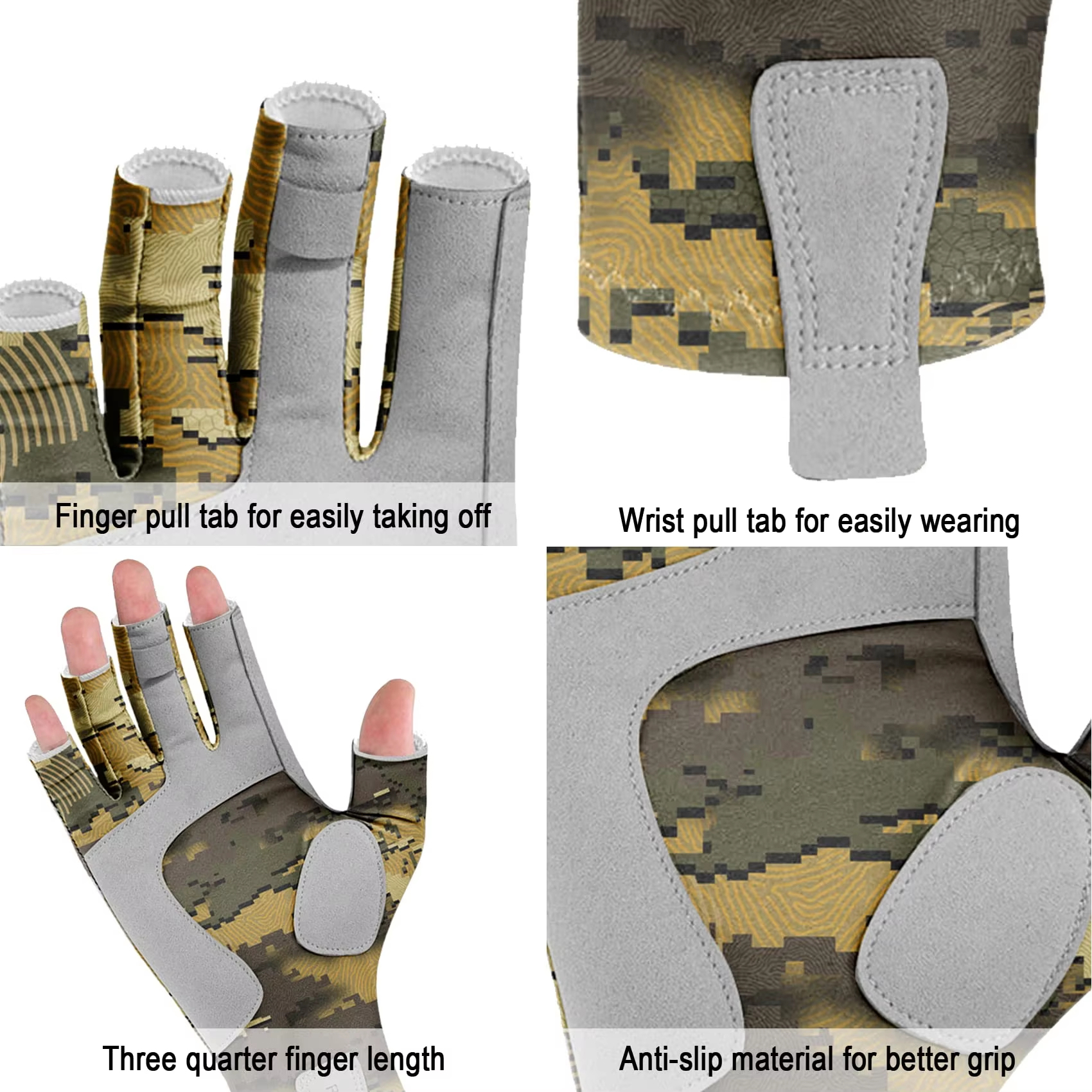 Riverruns Fingerless Fishing G – обзор и цена Cycling Glove Padded