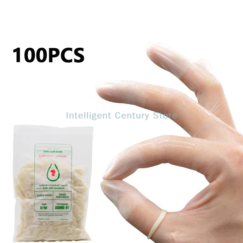 100 Pcs Rubber Non-slip Anti-s – обзор и цена Latex Disposable Glove