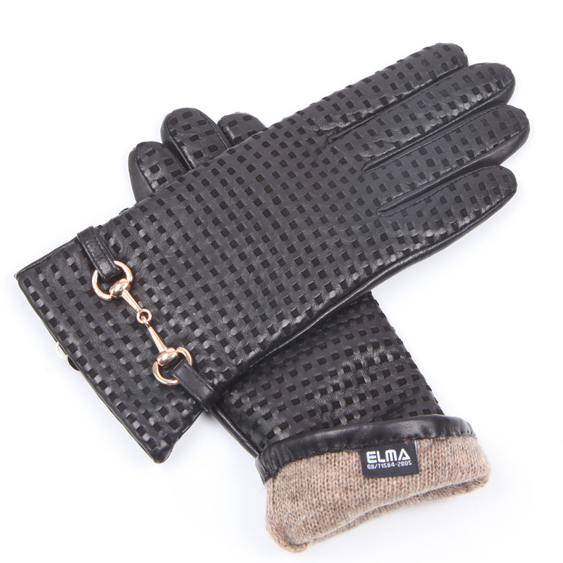 Autumn Winter Real Leather Glo – обзор и цена Wool Glove Lined
