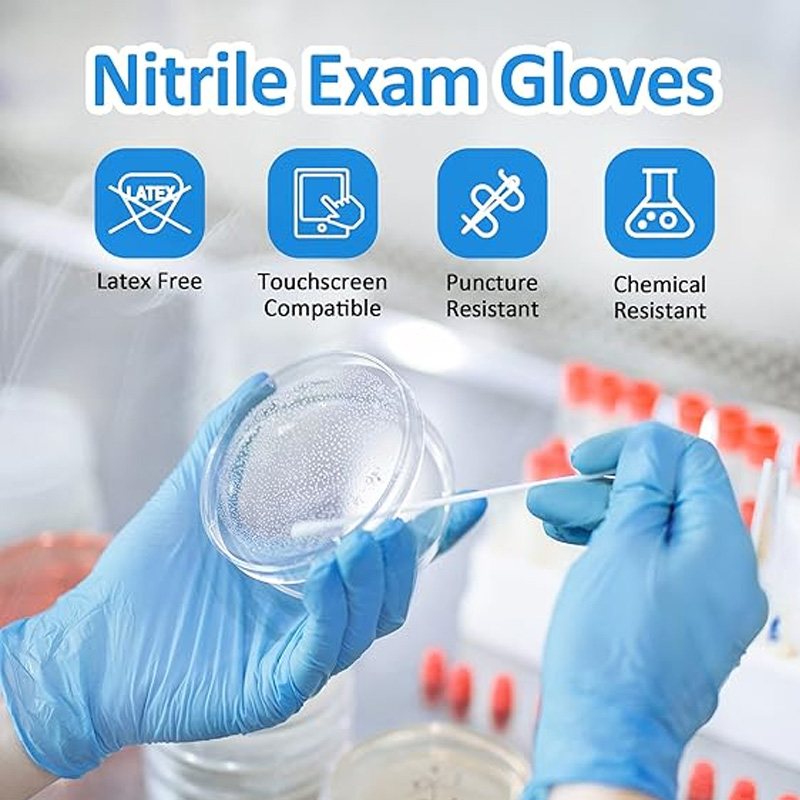 Medical Grade Blue Nitrile Glo – обзор и цена Exam Glove Nitrile
