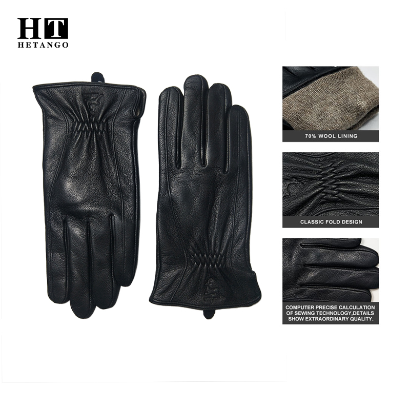  Winter Men's Black Buckskin  – обзор и цена Wool Glove Lined