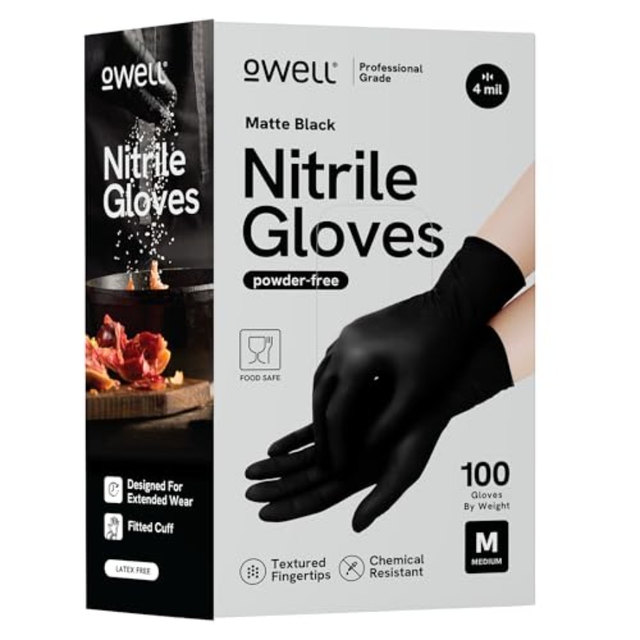 ® Black Nitrile Gloves - 4 Mil – обзор и цена Exam Glove Nitrile