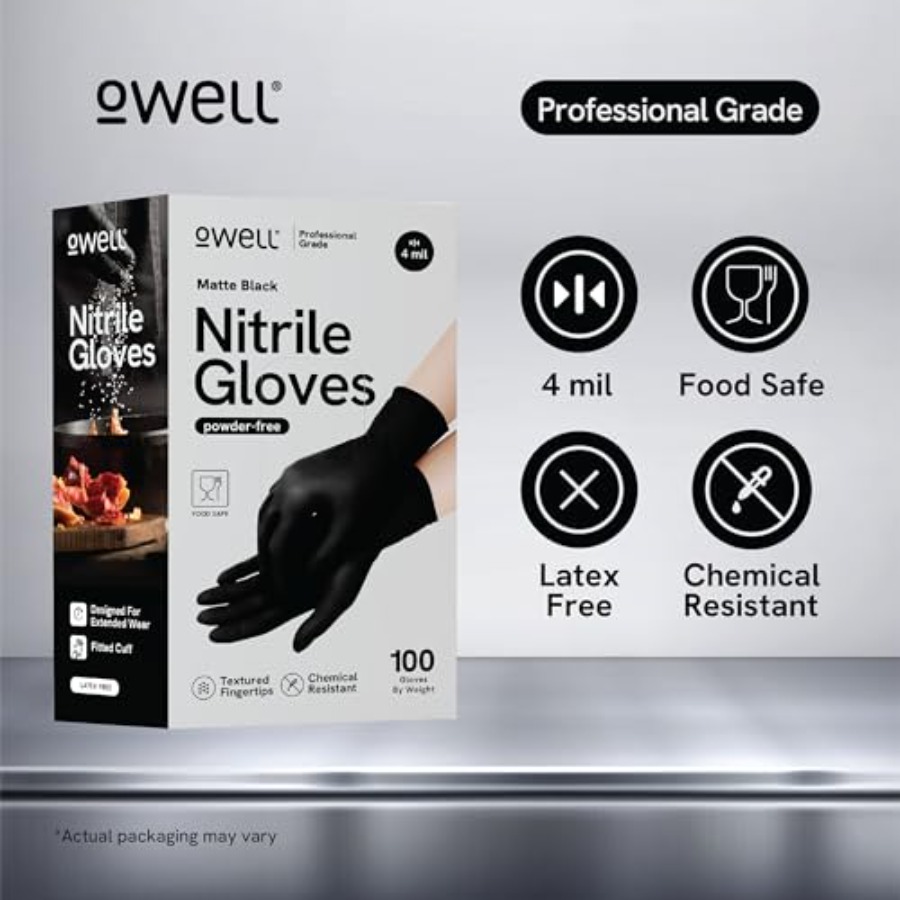 ® Black Nitrile Gloves - 4 Mil – обзор и цена Exam Glove Nitrile