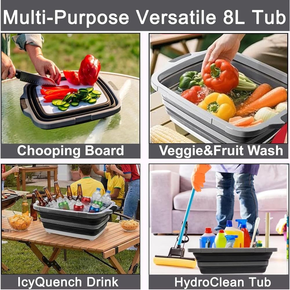 Portable 8L BBQ Prep Tub with  – обзор и цена Heat Resistant Glove