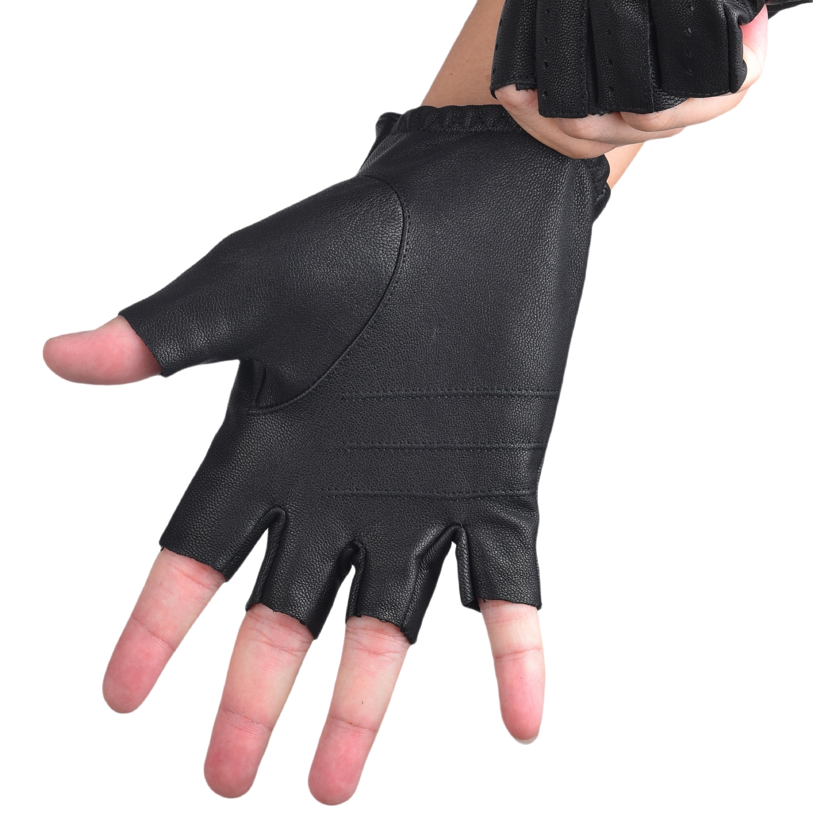 Mens Fingerless Gloves Half Fi – обзор и цена Leather Driving Glove