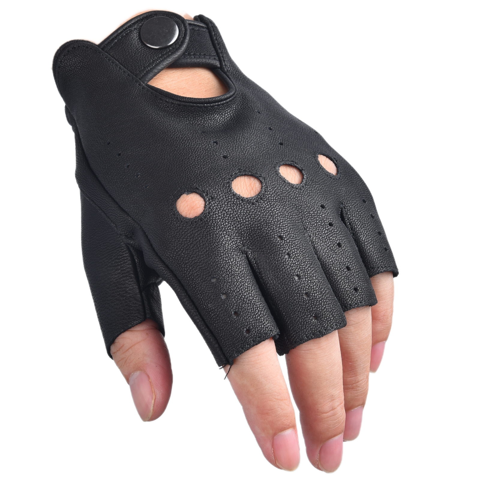 Mens Fingerless Gloves Half Fi – обзор и цена Leather Driving Glove