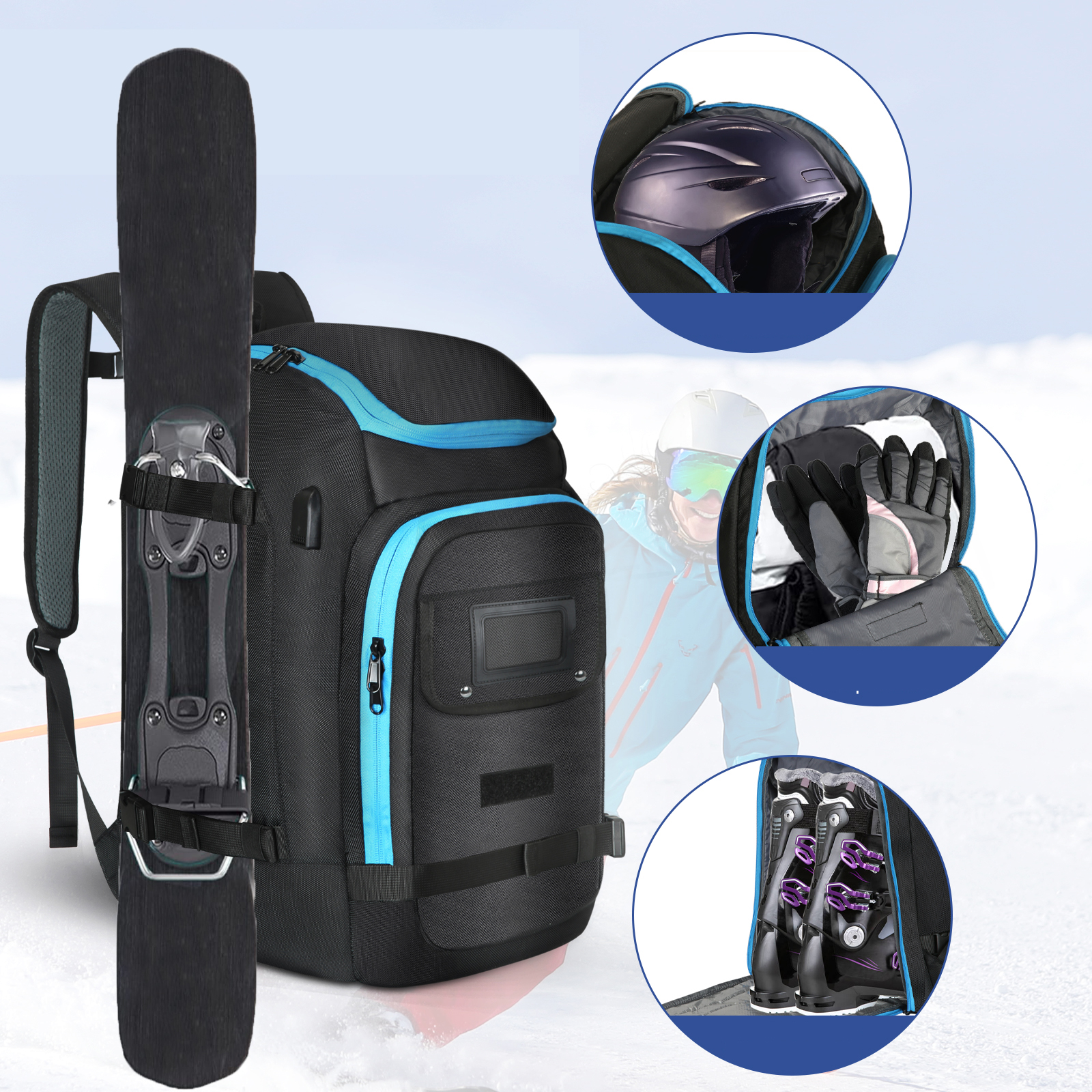 Ski Boots Bag Outdoor Skiing C – обзор и цена Ski Glove Waterproof